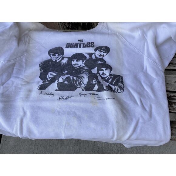 Rare! The Beatles Sweat shirt Sweatshirt Vintage 60s - Picture 2 of 6